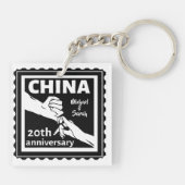 20ste trouwdag China traditioneel Sleutelhanger (Achterkant)