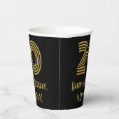 20ste verjaardag: Art Deco Geïnspireerde look "20" Papieren Bekers (Rechts)