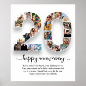 20th Anniversary Foto Collage Poster (Voorkant)