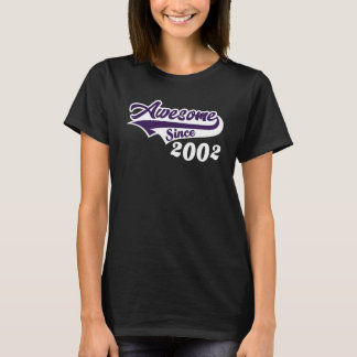 20th Birthday Awesome Since 2002 Age Of Perfection T-shirt