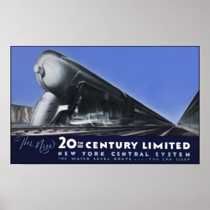 20th Century Limited - Waterniveauroute Poster