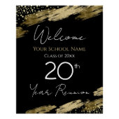 20th Class Reunion Welcome Poster Perfect Poster (Voorkant)