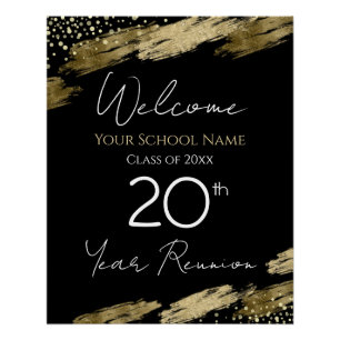 20th Class Reunion Welcome Poster Perfect Poster