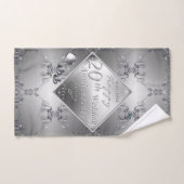 20th Platinum Emerald Anniversary Bath Towel Set (Serviette à main)