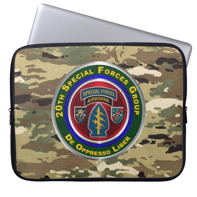 20th Special Forces Group Laptop Sleeve (Voorkant)