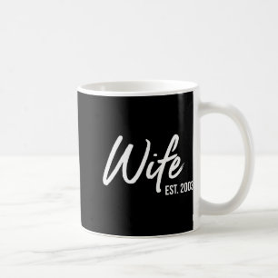 20th Wedding Jubileum Wife Est 2003 T-shirt.png Koffiemok