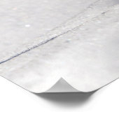 20x16 Eastern Bluebird dansend in de sneeuw Poster (Hoek)