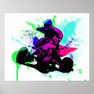 20x16 Splatter Poster Semi-Gloss