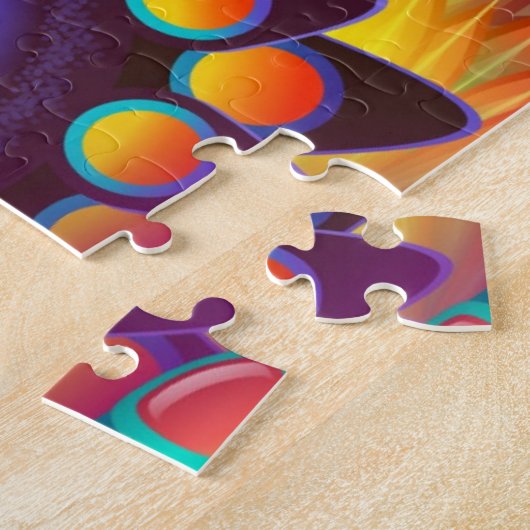 20x20 Abstrait Psychedelic Mandalas Puzzle (Côté)