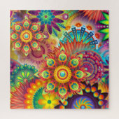 20x20 Abstrait Psychedelic Mandalas Puzzle (Vertical)