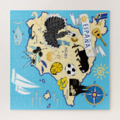 20x20 Carte de l'Espagne Puzzle pour les personnes (Horizontal)