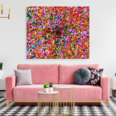 20x24 Wormhole Bubbles Verpakt Canvas (Insitu (Woonkamer))