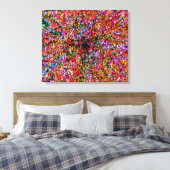 20x24 Wormhole Bubbles Verpakt Canvas (Insitu (Slaapkamer))