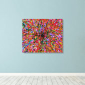 20x24 Wormhole Bubbles Verpakt Canvas Afdruk (Insitu (Houten vloer))