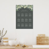 20x28" 12 Tafels van 8 Bruiloft Zitplaatskaart Pos Poster (Keuken)