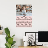 20x28 Photo Blush 2026 Calendar Poster (Thuiskantoor)