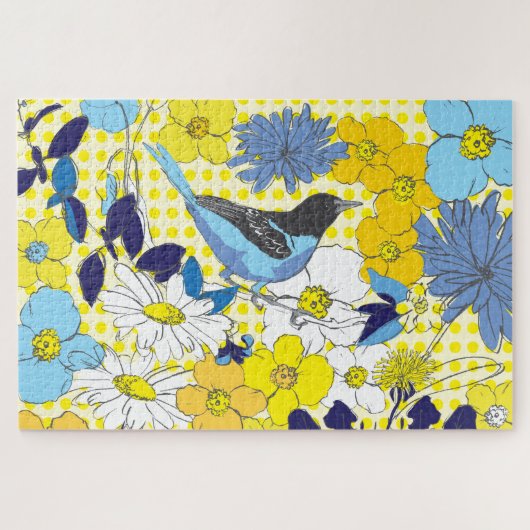 20x30 Bluebird Puzzle pour les aveugles de couleur (Horizontal)
