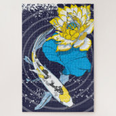20x30 Koi et Lotus Puzzle pour les personnes aveug (Vertical)