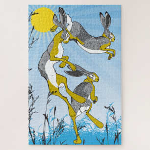 20x30 Mad March Hares puzzel voor kleurenblinden