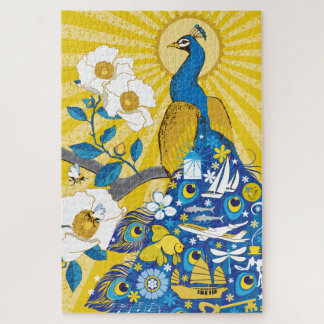 20x30 Peacock Puzzle for Colorblind People Legpuzzel