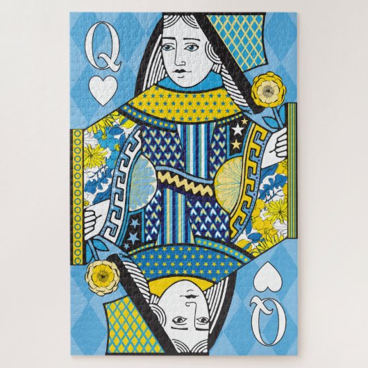 20x30 Queen of Hearts Puzzle pour les personnes av (Vertical)