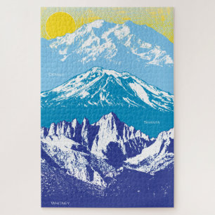 20x30 West USA Peaks Puzzle for Colorblind People Legpuzzel