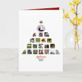 20x Foto-collage kerstinstagram Avatars Kaart (Gele Bloem)