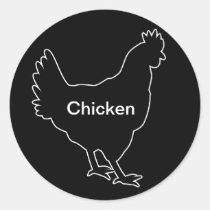 20x Stickers Mal Choice Chicken