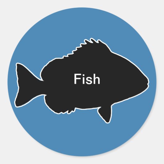 20x Stickers Meal Choice Fish (Voorkant)