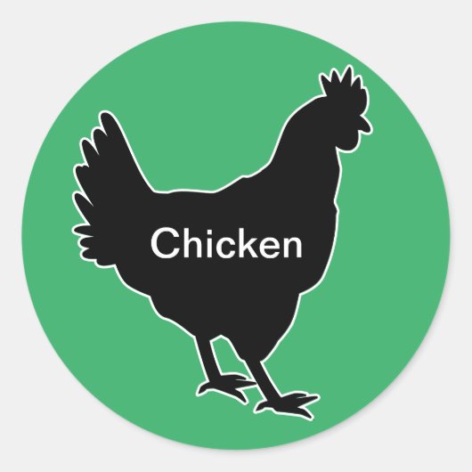20x Stickers Repas Choix de poulet (Devant)