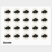 20x Stickers Repas Choix Poisson (Feuille)