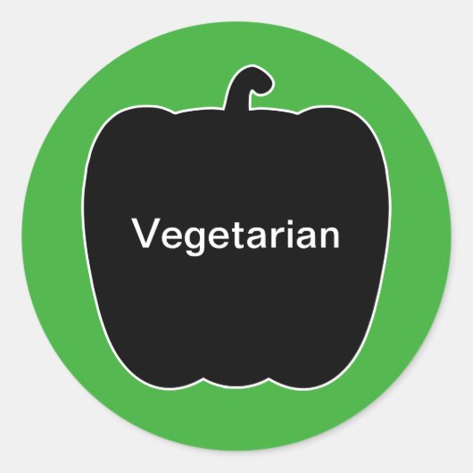 20x Stickers Repas Choix végétarien (Devant)