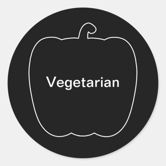 20x Stickers Repas Choix végétarien (Devant)