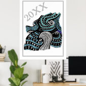 20XX Abstrait Graphic Art poster (Bureau à domicile)