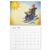 20XX - Calendrier des enfants colorés (Jan 2027)