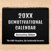 20XX Calendrier mural démotivationnel pour les com