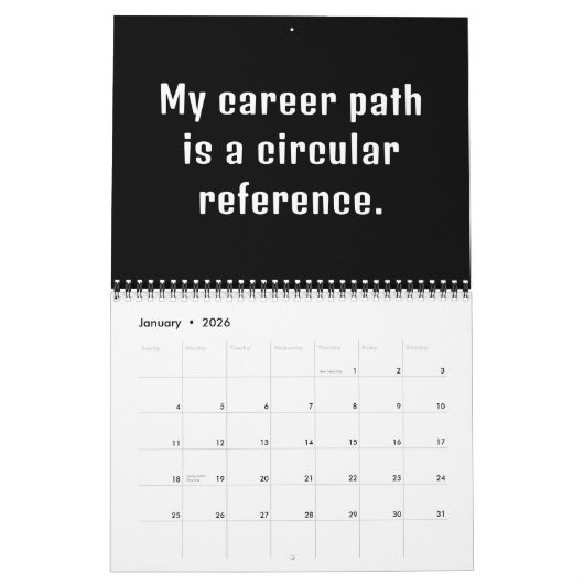 20XX Calendrier mural démotivationnel pour les com (Jan 2026)