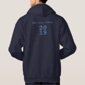 20XX Hallo Winter Holiday Snowflake Pattern Hoodie (Achterkant)
