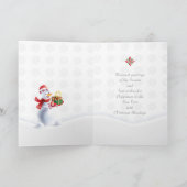 20XX Nieuwjaar Kerstmis Sneeuw Sprookje Fine Art Notitiekaartje (Binnen)