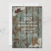 20XX Rustique, Bottes et dentelle Faire-part de gr (Devant)