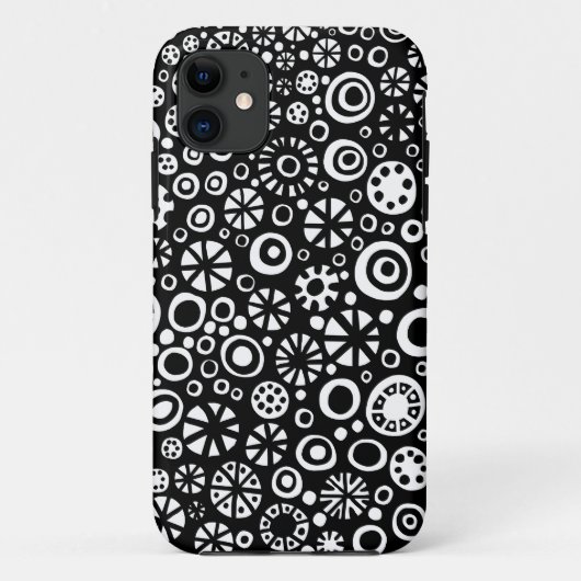 210712 - Zwarte en witte iPhone draagtas Case-Mate iPhone Case (Achterkant)