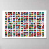 210 drapeaux du monde - Poster (Devant)