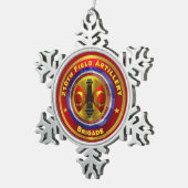 210e veldartillerijbrigade tin sneeuwvlok ornament (Rechts)