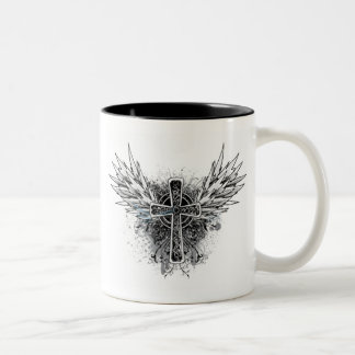 2123--T-shirt Tweekleurige Koffiemok