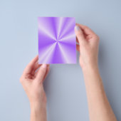 212514 PAARSE BLAUWE GRADIËNT METALLIGE WALLPAPER FLYER (Hand)