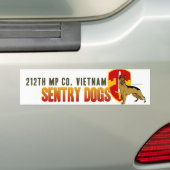 212e MP Co. Vietnam - Sentry-honden Bumpersticker (Op auto)