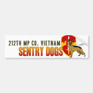 212e MP Co. Vietnam - Sentry-honden Bumpersticker