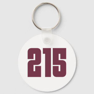215 Code Philly Area Sleutelhanger