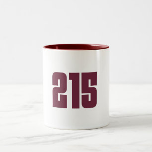 215 Code Philly Area Tweekleurige Koffiemok