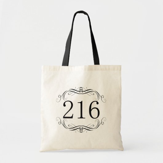 216 Gebiedscode Tote Bag (Voorkant)